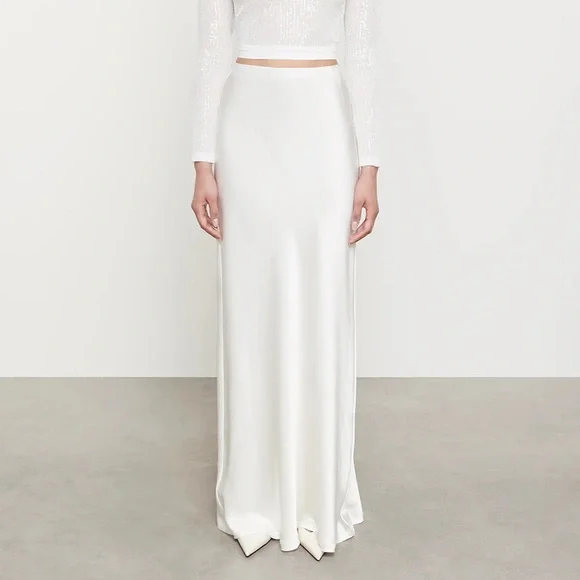 Brand new Enza Costa silk full length maxi skirt
